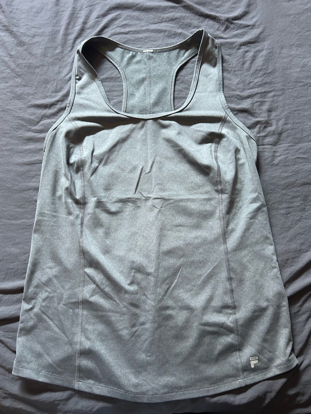 Fila Gray Racerback Athletic Tank Top